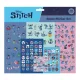 Disney Lilo és Stitch, A csillagkutya Happy matrica szett XL