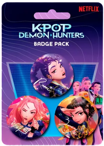 K-pop Démonvadászok Trio kitűző 3 db-os