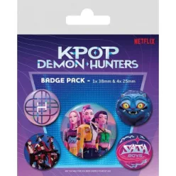 K-pop Démonvadászok HunterX kitűző 5 db-os