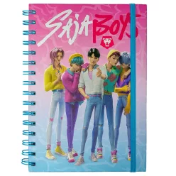   K-pop Démonvadászok Saja Boys spirál notesz, vonalas füzet A5