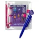 K-pop Démonvadászok Purple mini notesz tollal és matricákkal