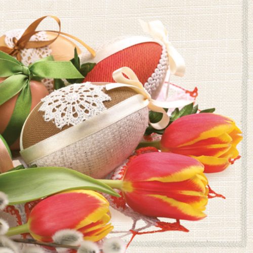 Húsvét Eggs & Catkins szalvéta 20 db-os 33x33 cm