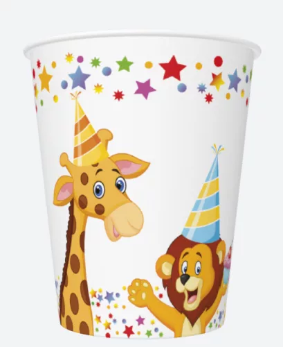 Happy Birthday Star papír pohár 8 db-os 250 ml