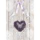 Levendula Heart A/4 gumis mappa