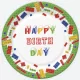Happy Birthday Building Blocks papírtányér 8 db-os 22,7 cm
