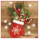 Karácsony Glove Full of Xmas szalvéta 20 db-os 33x33 cm