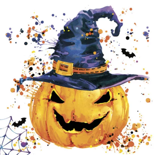 Halloween Creepy Pumpkin szalvéta 20 db-os 33x33 cm