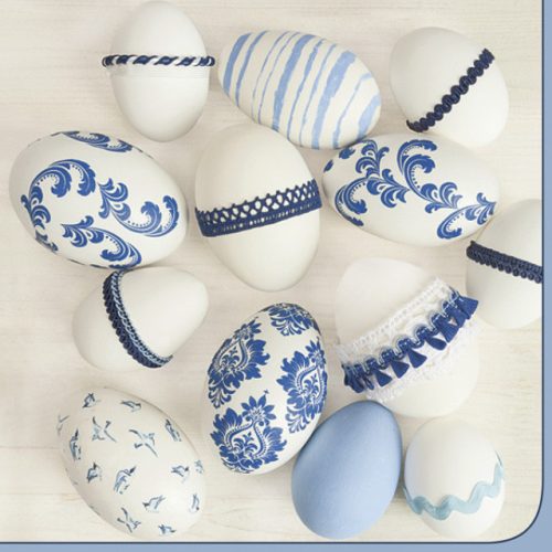 Húsvét Blue Style szalvéta 20 db-os 33x33 cm