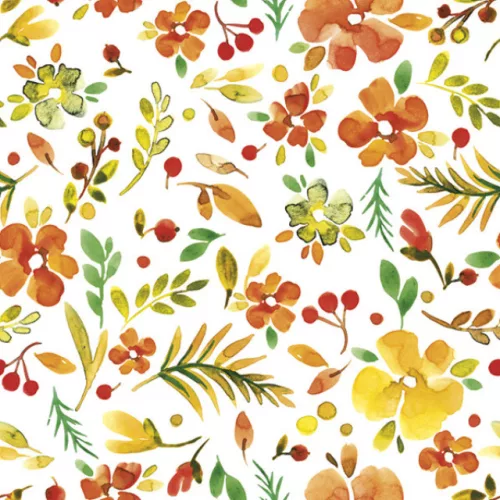 Virág Watercolour Millefleur szalvéta 20 db-os 33x33 cm