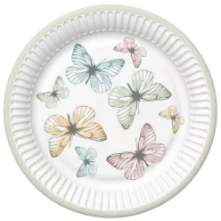 Pillangó Light papírtányér 8 db-os 18 cm