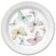 Pillangó Light papírtányér 8 db-os 18 cm