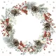 Karácsonyi Wreath on White szalvéta 20 db-os 33x33 cm