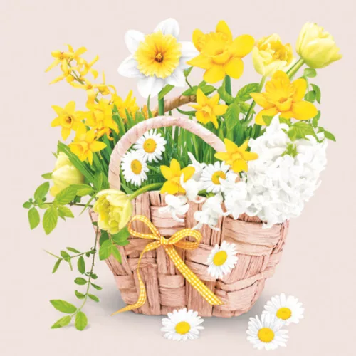 Virág Spring Basket szalvéta 20 db-os 33x33 cm