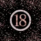 Happy Birthday 18 Rose Gold szalvéta 20 db-os 33x33 cm