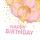 Happy Birthday Gold & Pink Balloons szalvéta 20 db-os 33x33 cm