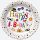Happy Birthday Funny papírtányér 8 db-os 22,7 cm