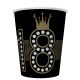 Happy Birthday 18 Hollywood Style papír pohár 8 db-os 250 ml