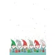Karácsonyi Funny Gnomes papír asztalterítő 120x180 cm