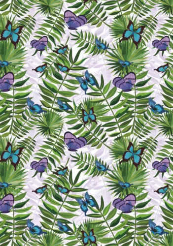 Természet Fern and Butterfly A/4 gumis mappa