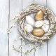 Húsvét Eggs in Wicker Nest szalvéta 20 db-os 33x33 cm