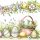 Húsvét Scene with Basket Eggs szalvéta 20 db-os 33x33 cm