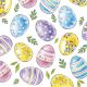Húsvét Watercolour Eggs szalvéta 20 db-os 25x25 cm