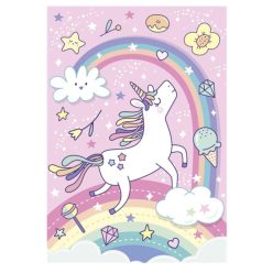 Unikornis Rainbow A/4 gumis mappa