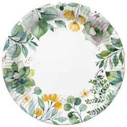 Virág Floral Frame papírtányér 8 db-os 18 cm