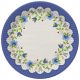 Hímzés Folk papírtányér 8 db-os 18 cm