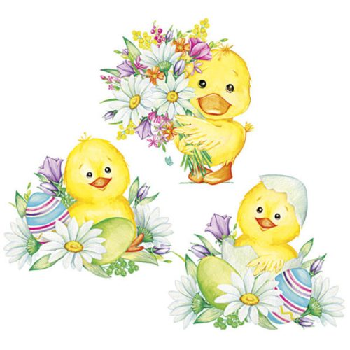 Húsvét Cute Chickens szalvéta 20 db-os 33x33 cm