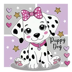 Állatos Charming Puppy szalvéta 20 db-os 33x33 cm
