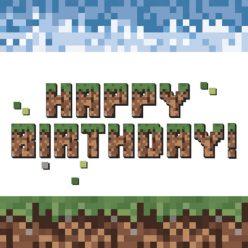 Happy Birthday Pixel Block szalvéta 20 db-os 33x33 cm