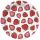 Gyümölcs Strawberries papírtányér 8 db-os 22,7 cm