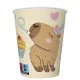 Happy Birthday Capybaras papír pohár 8 db-os 250 ml