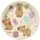 Happy Birthday Capybaras papírtányér 8 db-os 22,7 cm