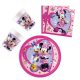 Disney Minnie Junior party szett 36 db-os 23 cm-es tányérral