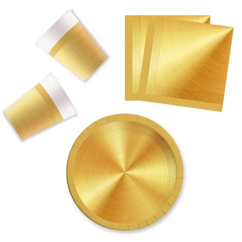 Next Generation Gold, Arany party szett 36 db-os 23 cm-es tányérral