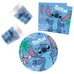   Disney Lilo és Stitch, A csillagkutya Angel party szett 36 db-os 23 cm-es tányérral