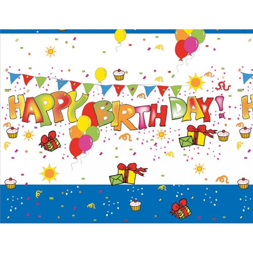 Kokliko Happy Birthday Műanyag Asztalterítő 120x180 cm