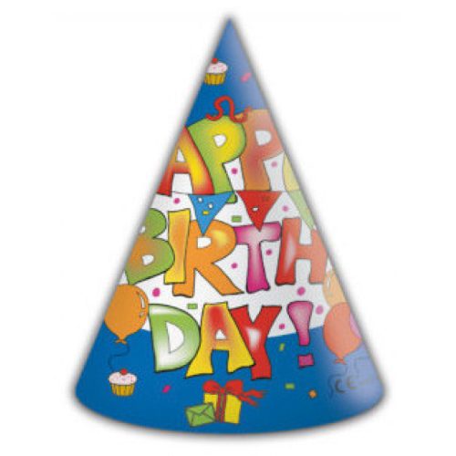 Happy Birthday Kokliko parti kalap, csákó 6 db-os