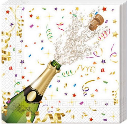 Csillogó ünneplés Sparkling Celebration szalvéta 20 db-os 33x33 cm