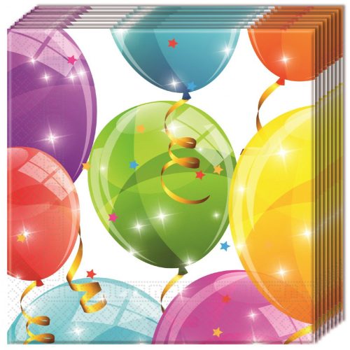 Sparkling Balloons, Lufis szalvéta 20 db-os