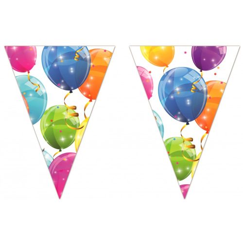 Sparkling Balloons, Lufis zászlófüzér 2,3 m