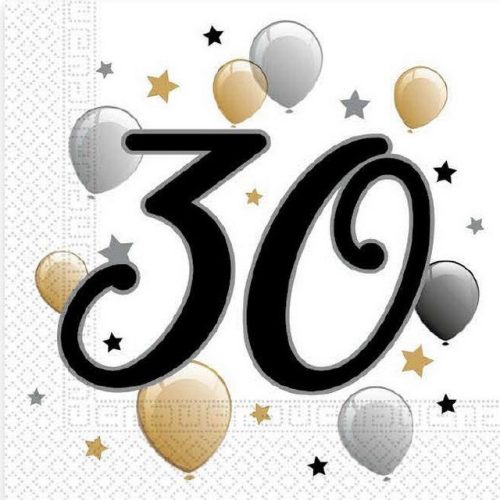 Milestone, Happy Birthday 30 szalvéta 20 db-os