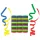 Színes Mixed szerpentin 3 db-os