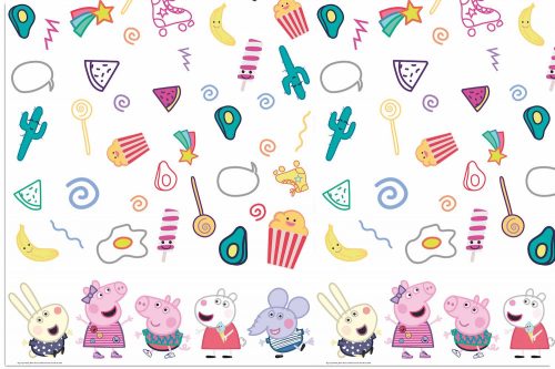 Peppa malac Messy Play műanyag asztalterítő 120x180 cm