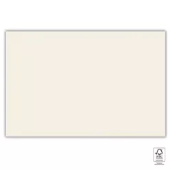  Unicolour Cream, Krémszínű papír asztalterítő 120x180 cm FSC