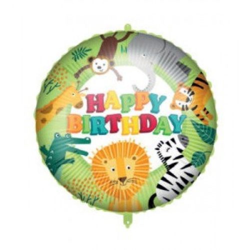 Happy Birthday Jungle fólia lufi 46 cm