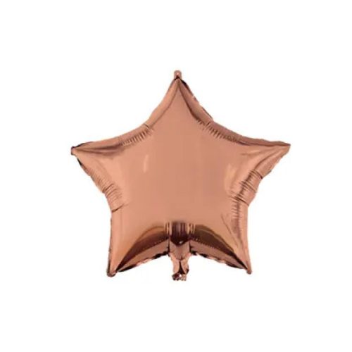 Rose Star, Rózsaszín csillag fólia lufi 46 cm