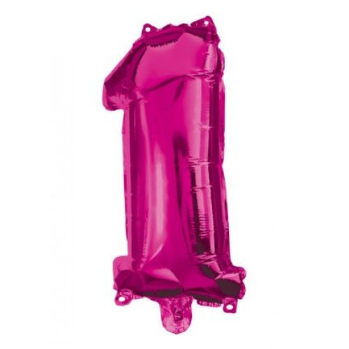 Hot Pink 1-es szám fólia lufi 95 cm